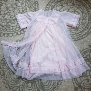 Vintage 2 Peice Nightgown Set